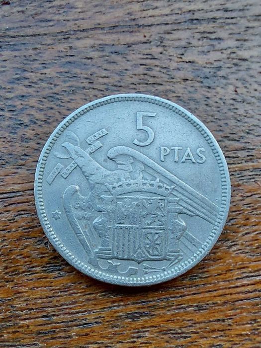 Moedas 5 Pesetas 1957