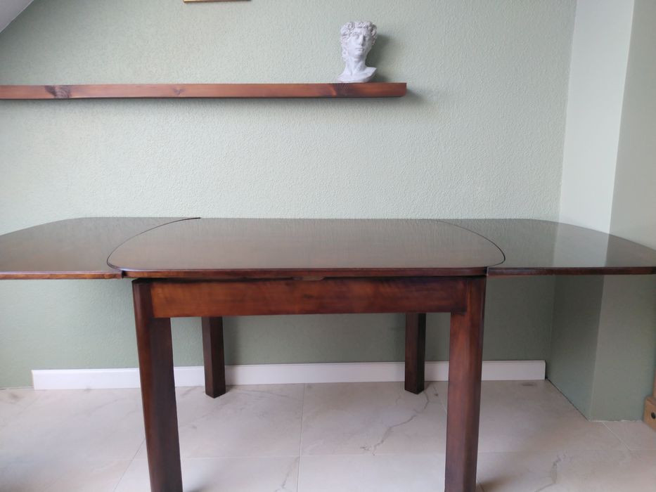 Duży stół  art deco, orzech po renowacji