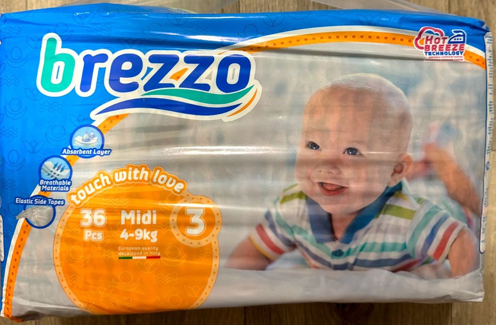 Підгузки Brezzo 3,4,5