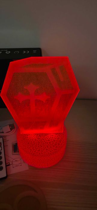 Nowa Lampka Nocna 3D Iluzja - Halloween (3 wzory) + Pilot