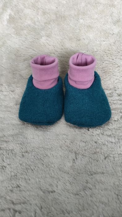 Kapcie niechodki wełna merino 22 13cm Laannaland