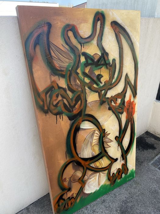 Quadro pintado a oleo