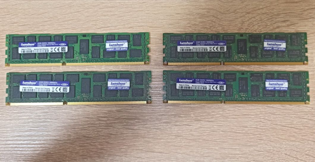 DDR 3 1866 MHz, server only, 16 gb 4x4