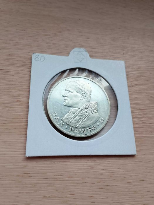 Moneta . 1000 zł Papież 1983. Srebro
