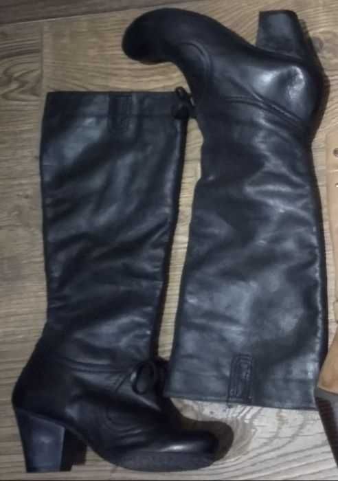 Кожаные ковбойские сапоги казаки 35-36 деми ковбойські чоботи