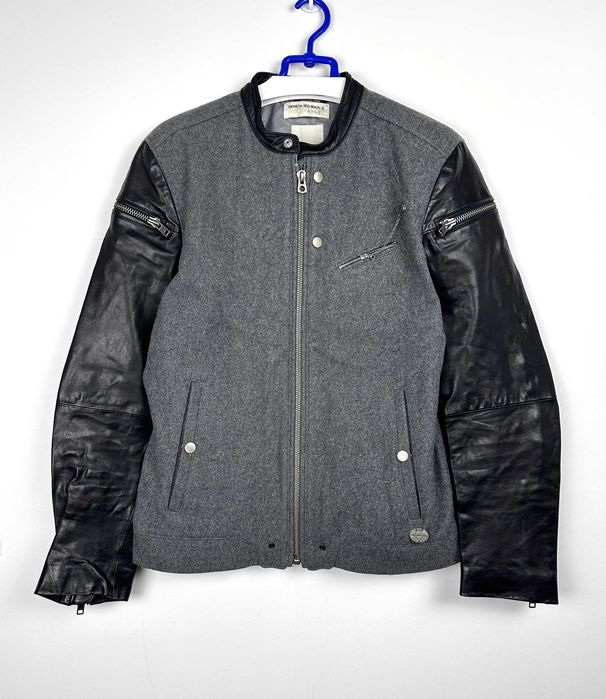 Kurtka skórzana DIESEL AVIATOR wełna r. M