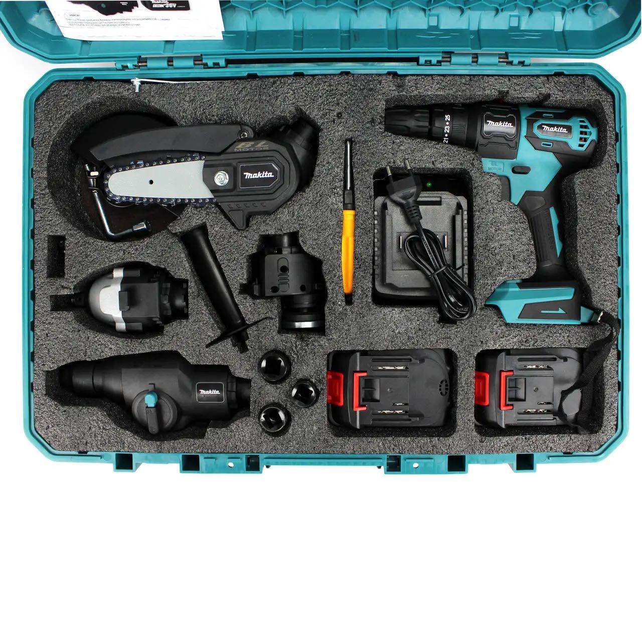 Аккумуляторный многофункциональный инструмент Makita DF482DWE 5в1