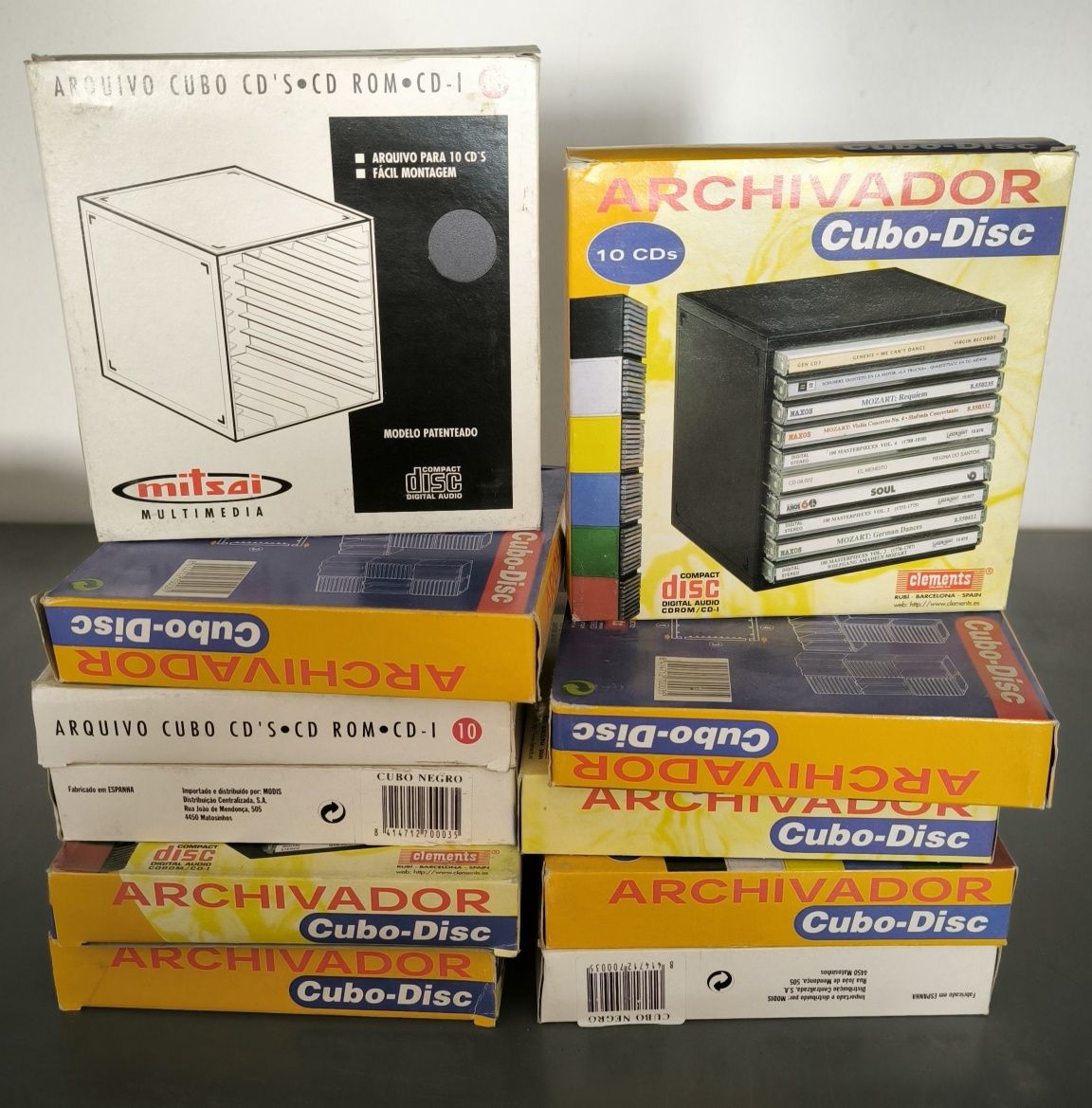 Caixa arquivo CD cubodisc nova