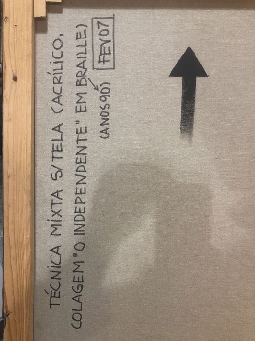 Tecnica mista sobre tela assinado