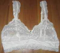 O lingerie, L , 75C,ecru stanik, biustonosz jak nowy