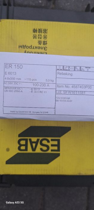Elektrody ER150.