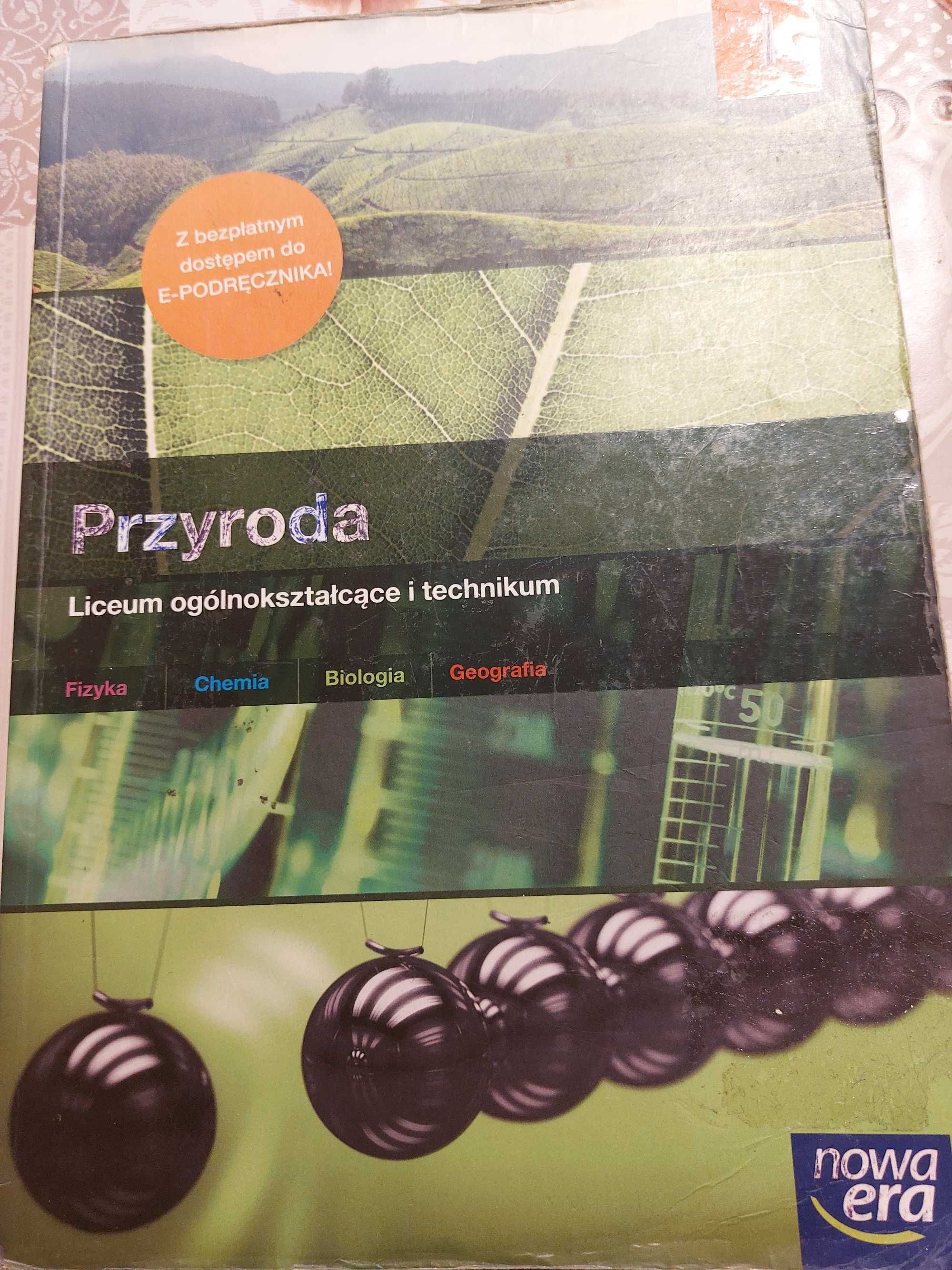 Podręcznik Przyroda dla liceum ogólnokształcącego i technikum.