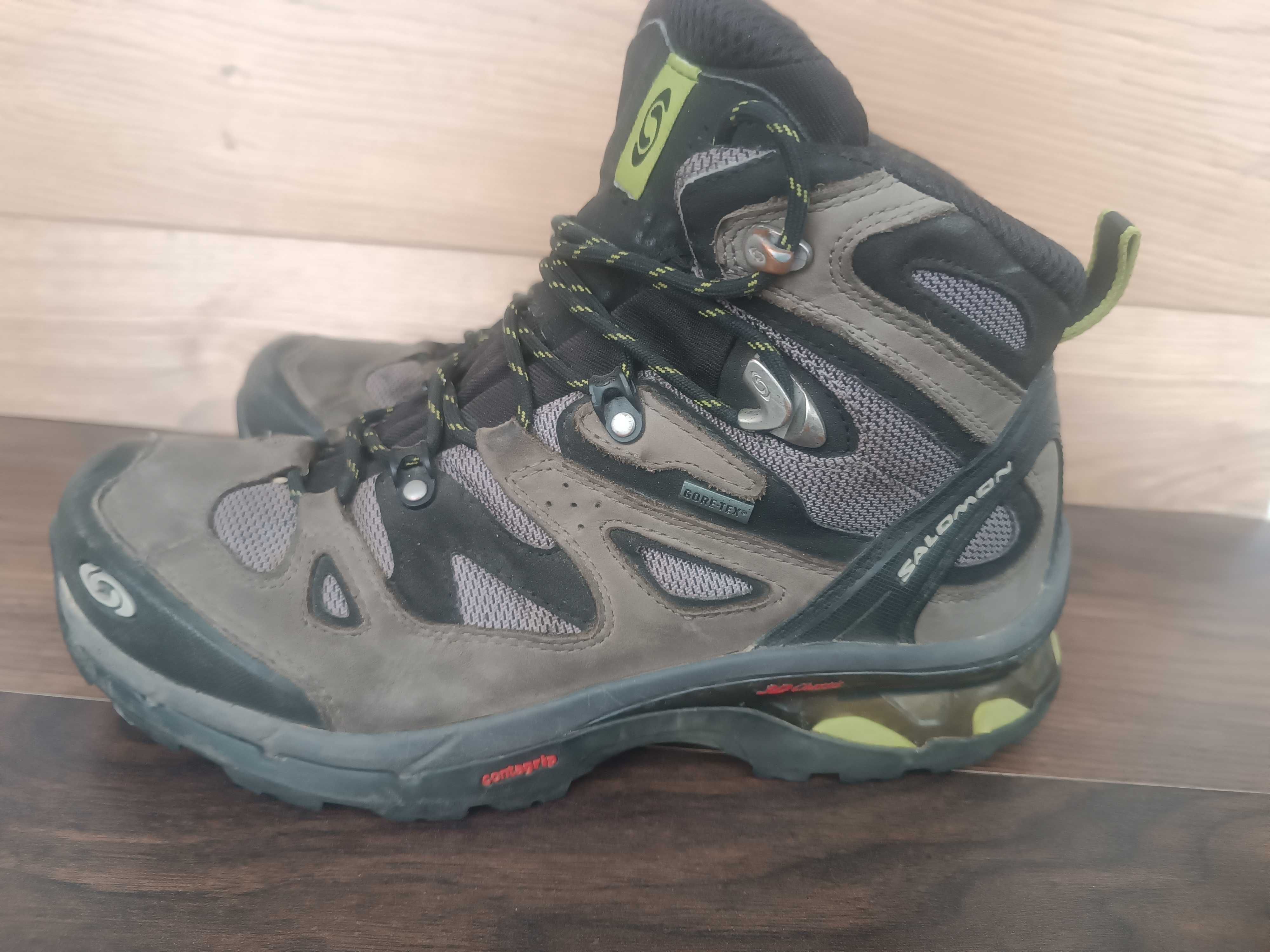 Ботинки берцы плотная кожа Salomon 4 D Quest 42 размер 26.5 см Vietnam