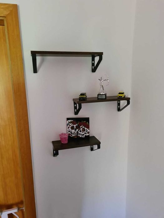 Kwietnik dekoracja ścienna loft 3 sztuki rustykalne zestaw