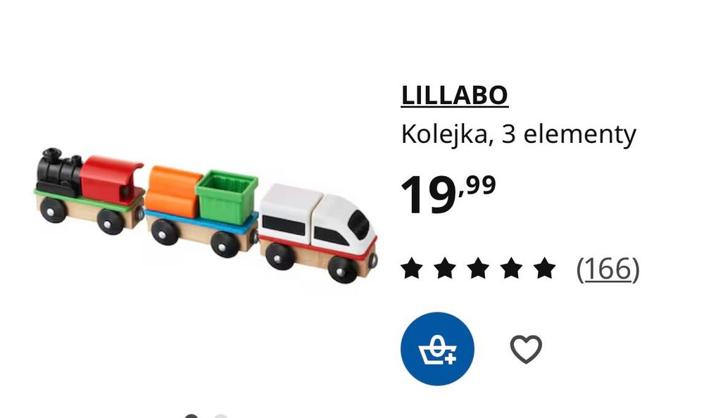 Drewniana kolejka ikea
