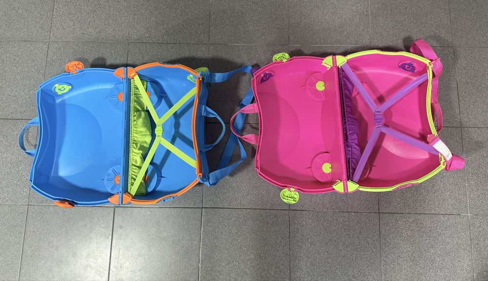 Vendo malas Trunki Azul e Rosa em excelente estado