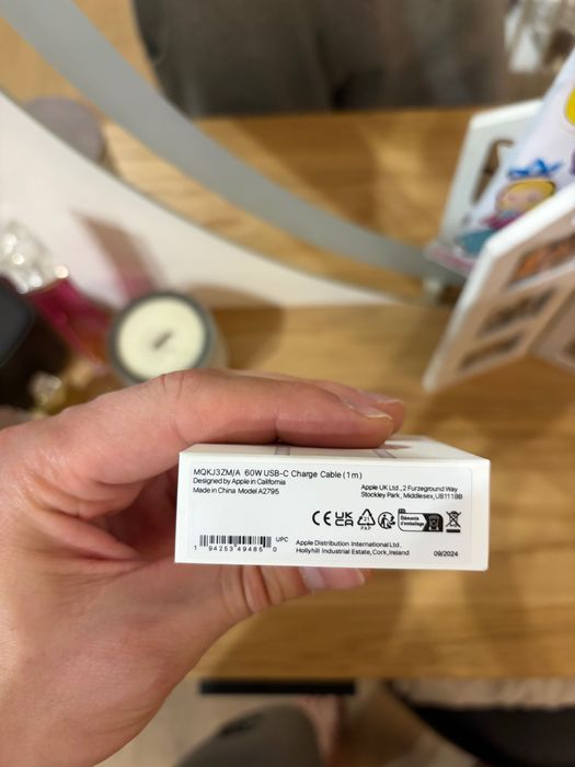 Kabel Apple USB-C oryginał 1m MQKJ3ZM/A