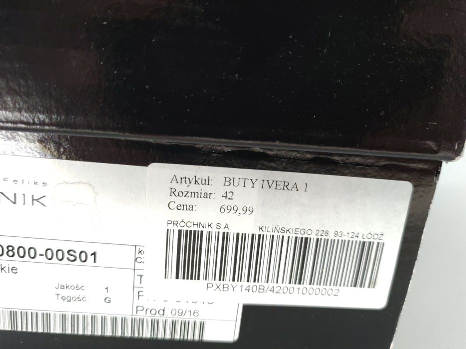 Eleganckie wizytowe skórzane buty męskie Adam Próchnik rozmiar 42