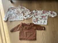 3 bluzy swetry newbie - rozm.74