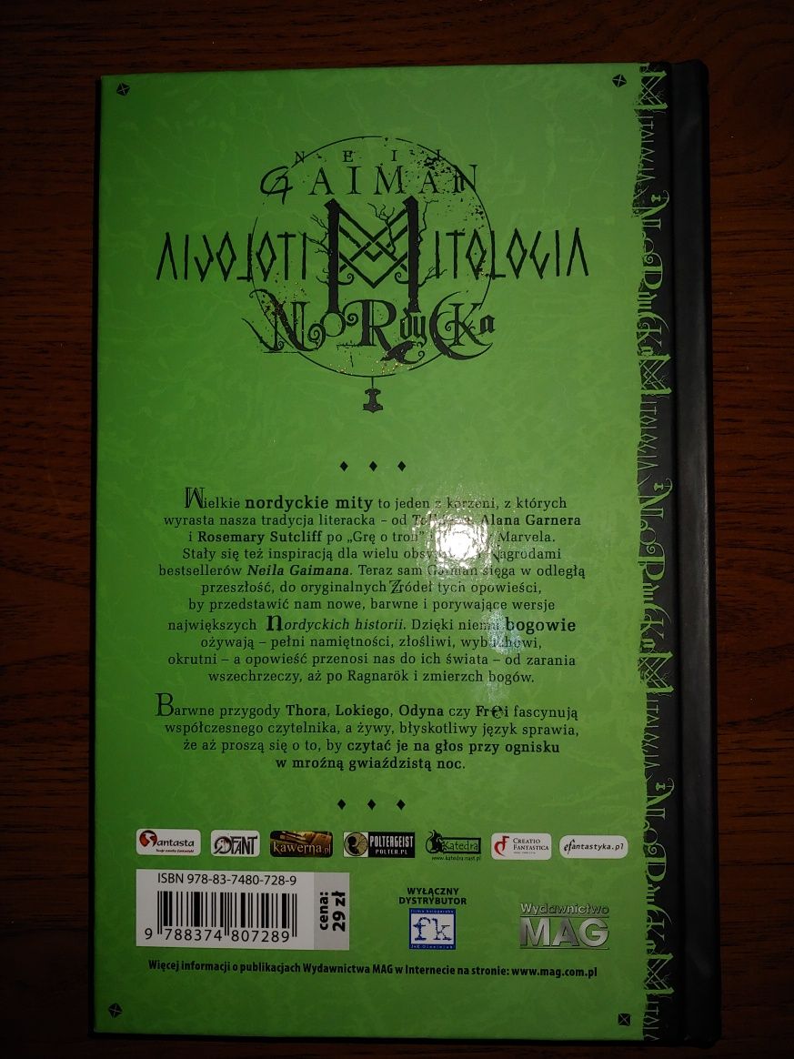 Książka "Mitologia nordycka" Neil Gaiman