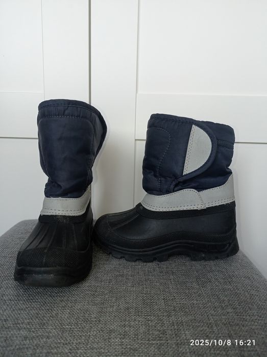 Śniegowce 27 buty zimowe na śnieg rzepy