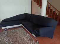 Sofá chaise long bege