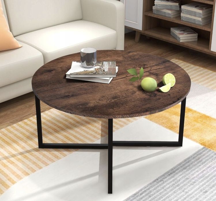 Okrągły stolik kawowy BOFENG Industrial 72 x 42 cm