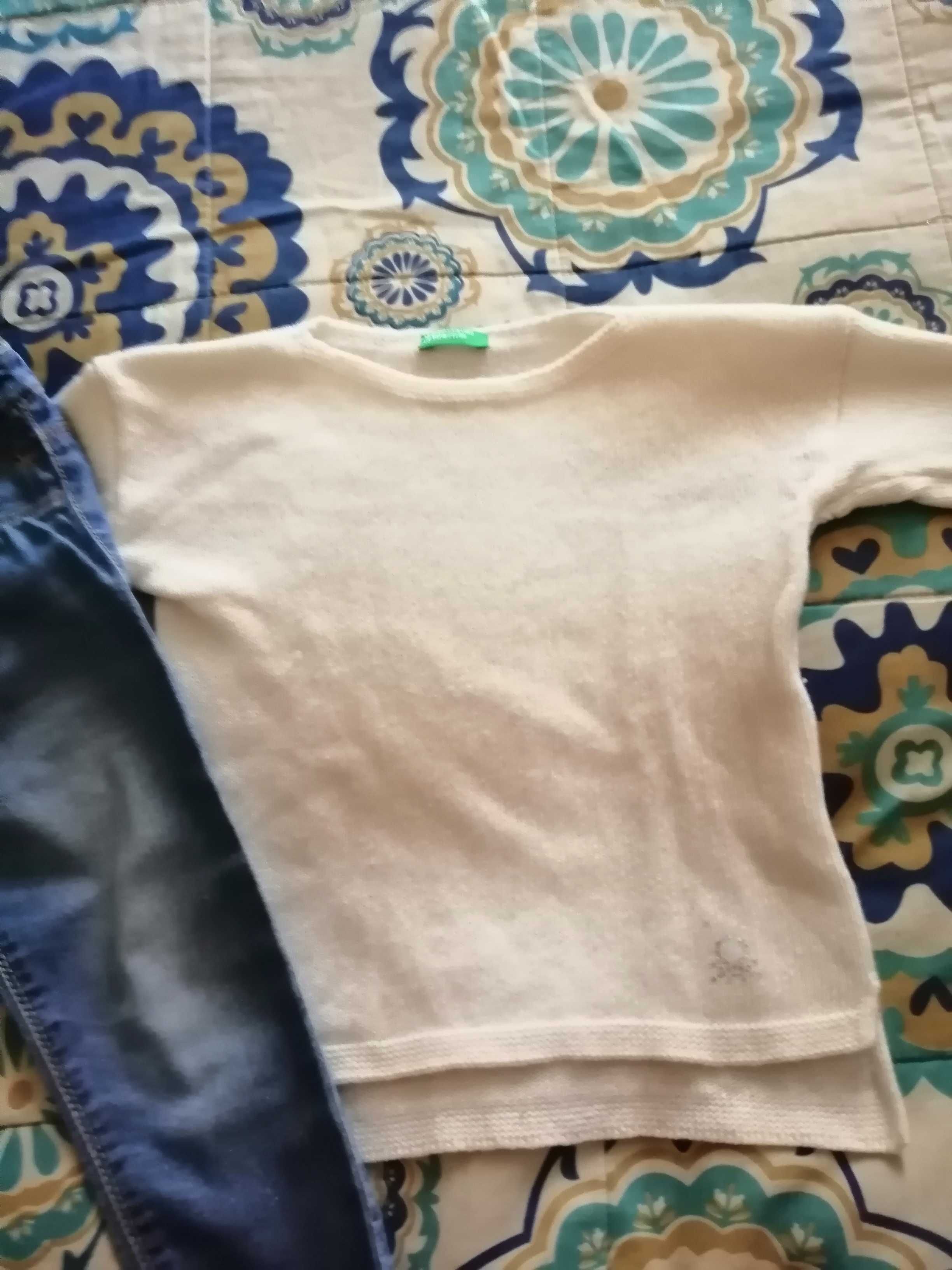Calças+malha Benetton 18-24m impecável!