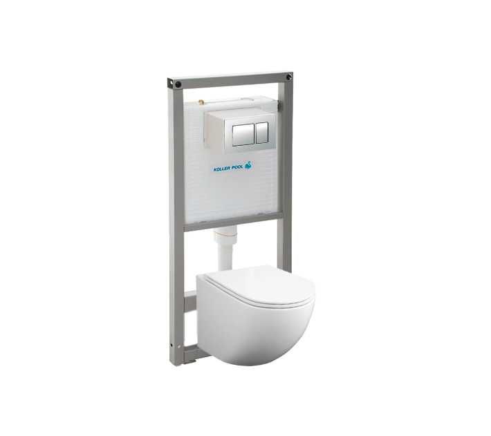 Инсталляция + подвесной унитаз с крышкой Koller Pool. Уценка. ШАРА!