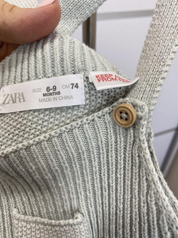 Комбінезон zara 3-6, 6-9 міс /62-68, 68-74 см комбез