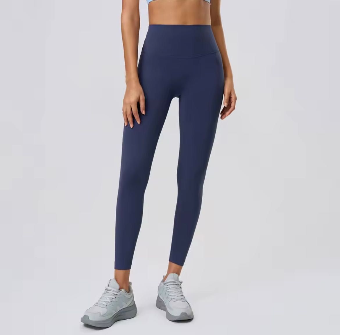Legginsy do jogi, na siłownię, fitness "druga skóra" rozmiar XL granat