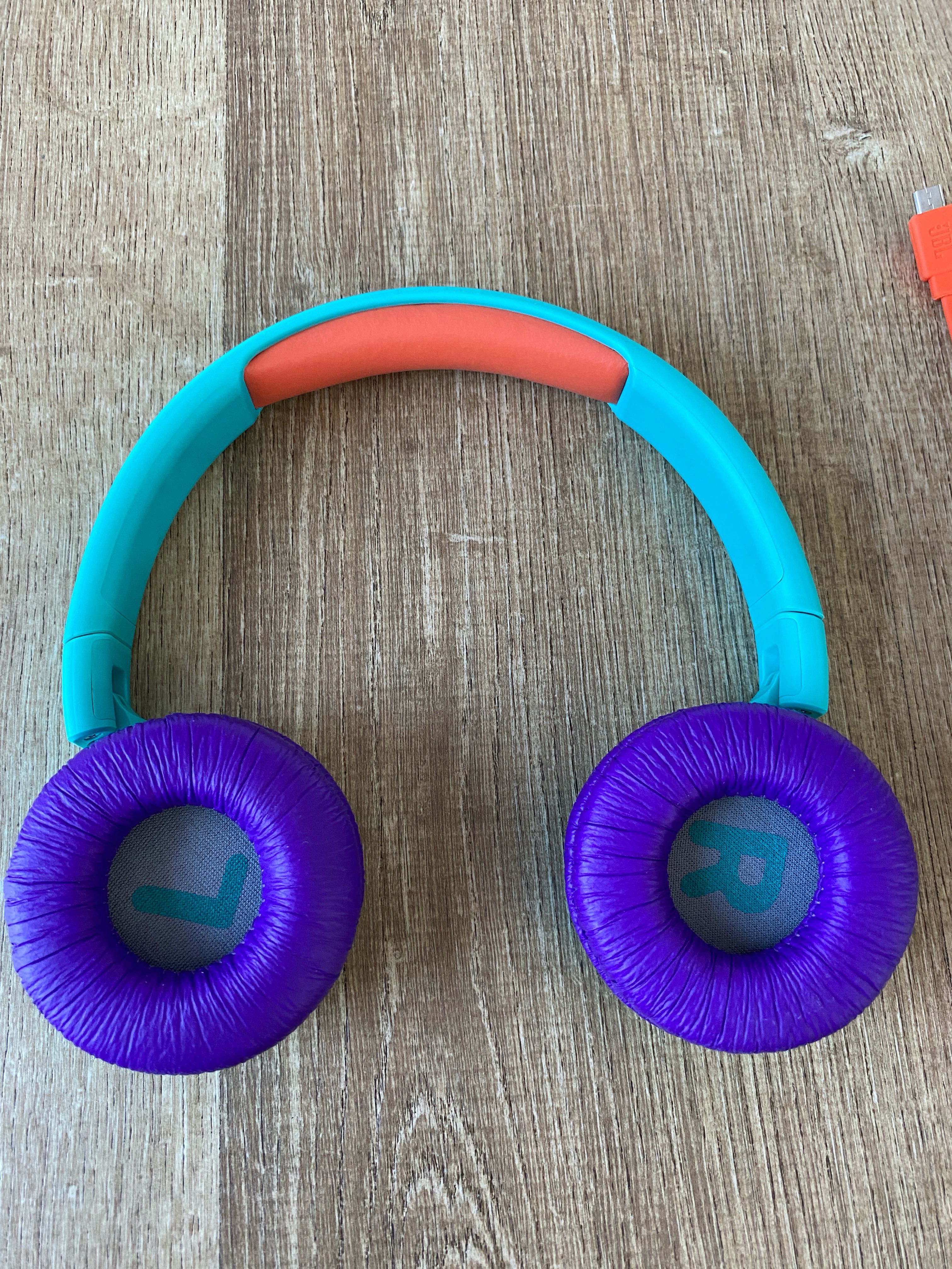 Słuchawki bezprzewodowe JBL JR300BT - nauszne - turkusowe