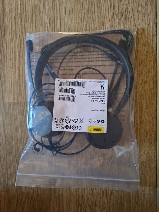 Słuchawki nauszne z mikrofonem Jabra nowe