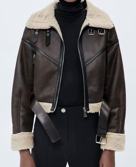 Дублянка zara коричнева