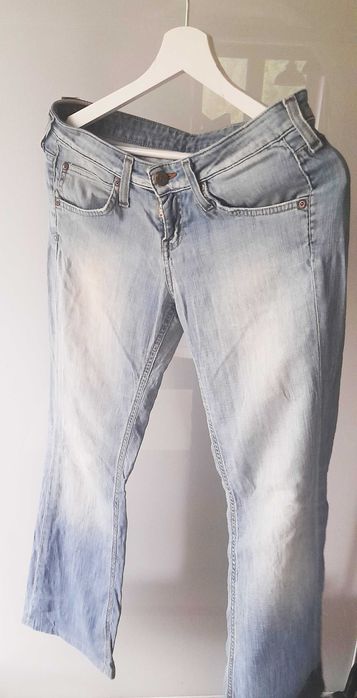 Lee spodnie dzwony biodrówki jeans  38