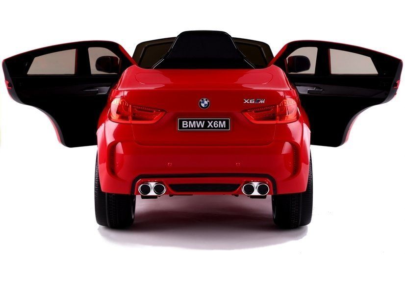 Auto Na Akumulator Bmw X6 Czerwony Skóra, Eva