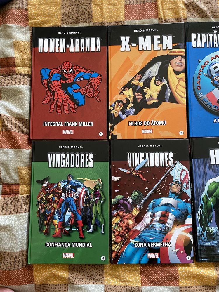 Banda Desenhada Coleção Livros Heróis Marvel