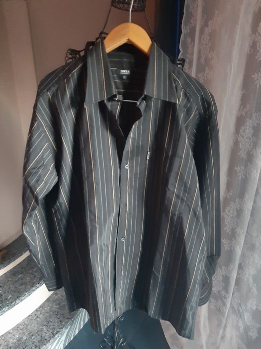 Koszula prl stara dziadek boss stary kołnierzyk szpic vintage używana