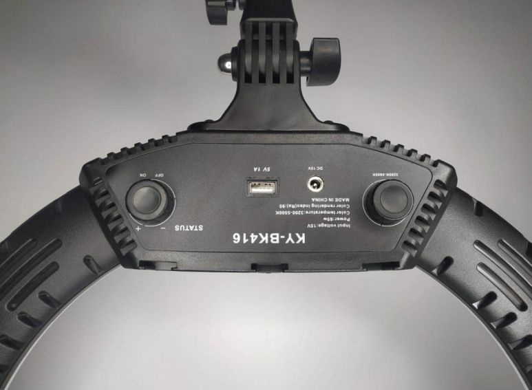 Кольцевая лампа 45 см со штативом для визажиста, косметолога