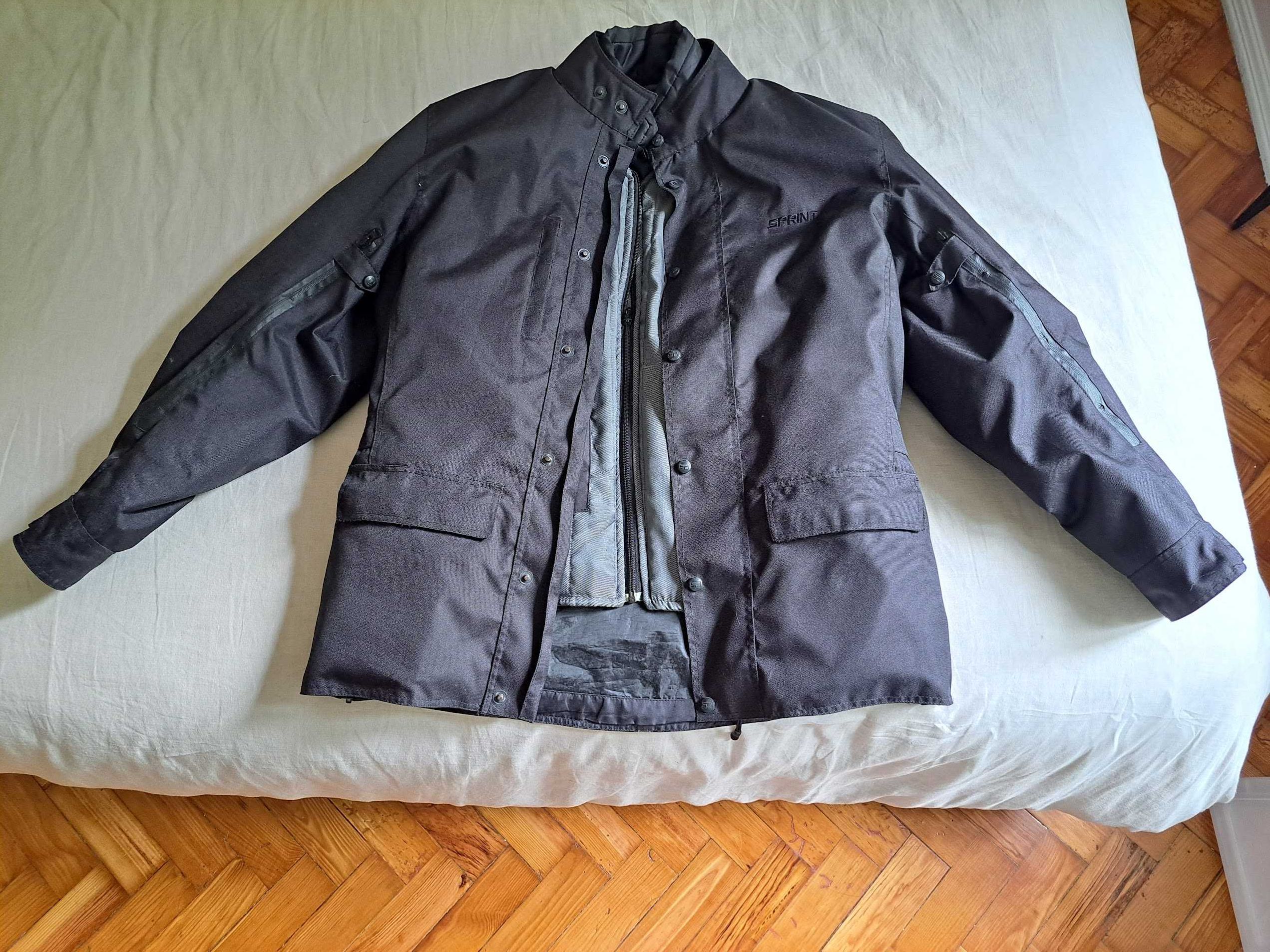 Casaco de Mota Verão/Inverno SPRINT Hurricane tamanho L cor preto