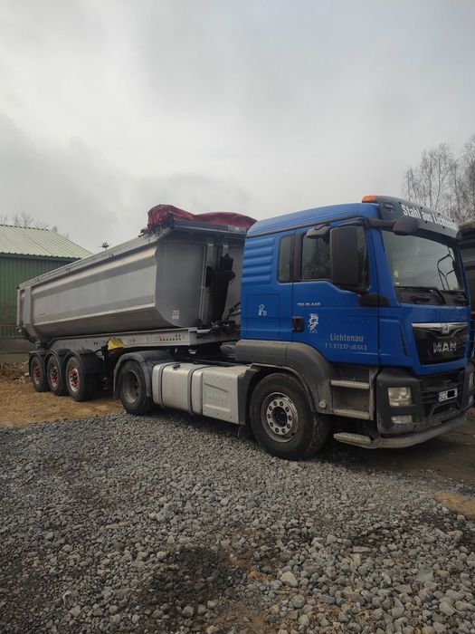 MAN TGS  18.440 zestaw wywrotka hydraulika + schwarzmuller rynna