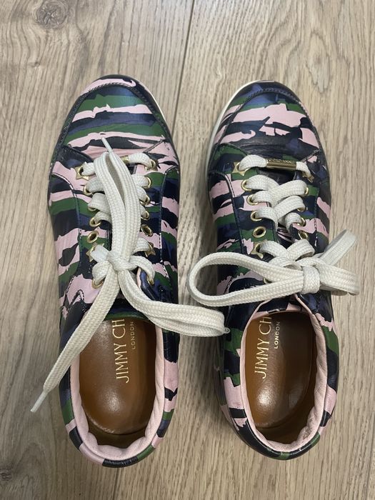 Кеди шкіряні різнокольорові Jimmy Choo
