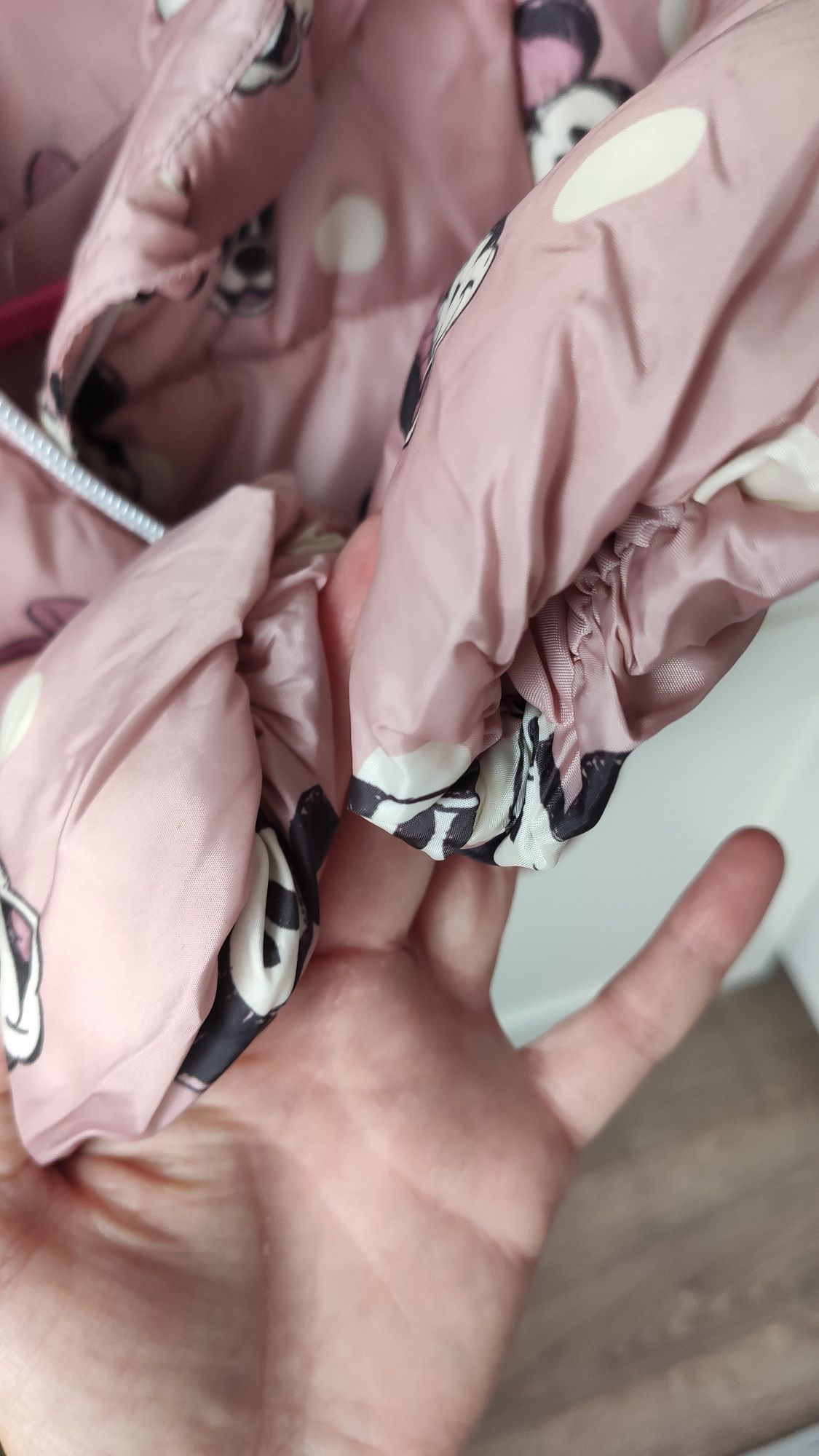 Kurtka puchowa puffer h&m r.80.myszka minnie