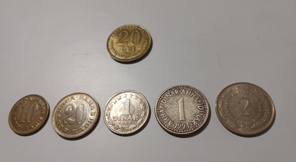 Монеты Югославия, Румыния