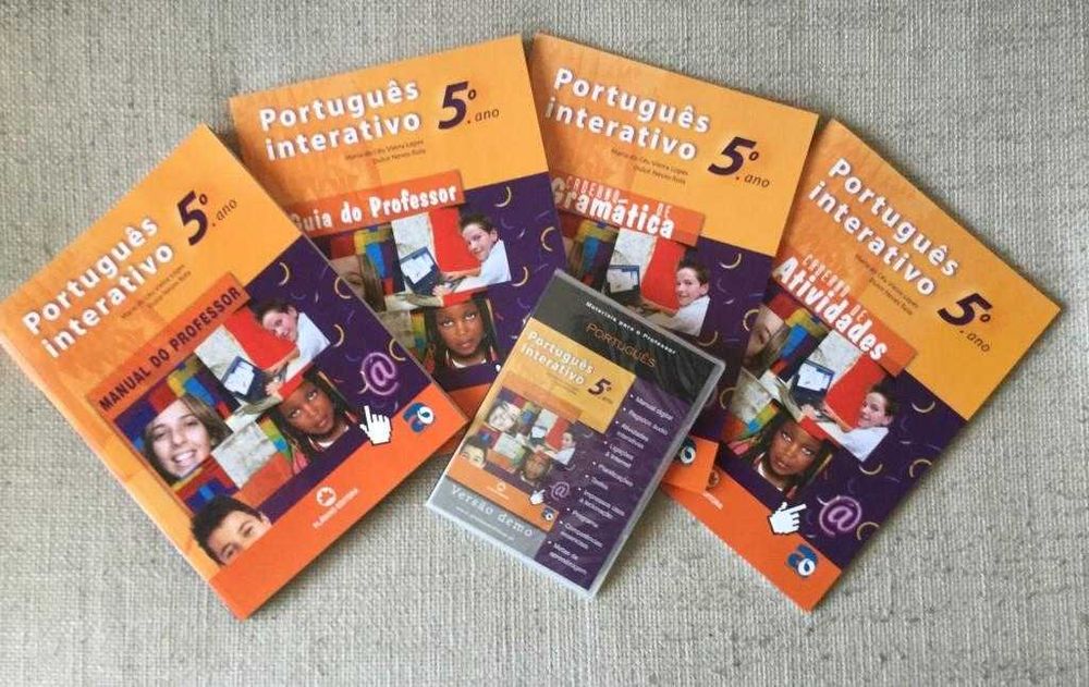 Livros escolares Professor Português 5º Ano - Plátano Editora - Novo