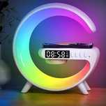 Бездротова зарядкою , Настільна лампа з будильником та RGB

Розумн
