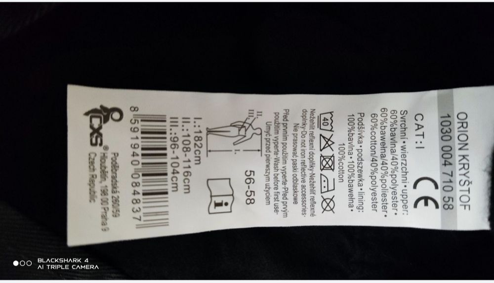 Nowe zimowe spodnie robocze CXS rozm. XXL