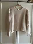 Sweterek pudrowy roz H&M bawełniany rozciecia S