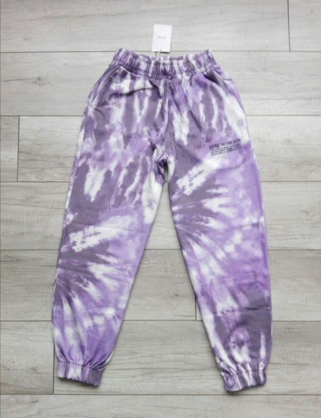 Tie dye bershka spodnie dresowe jogger joggery dresy rozm L