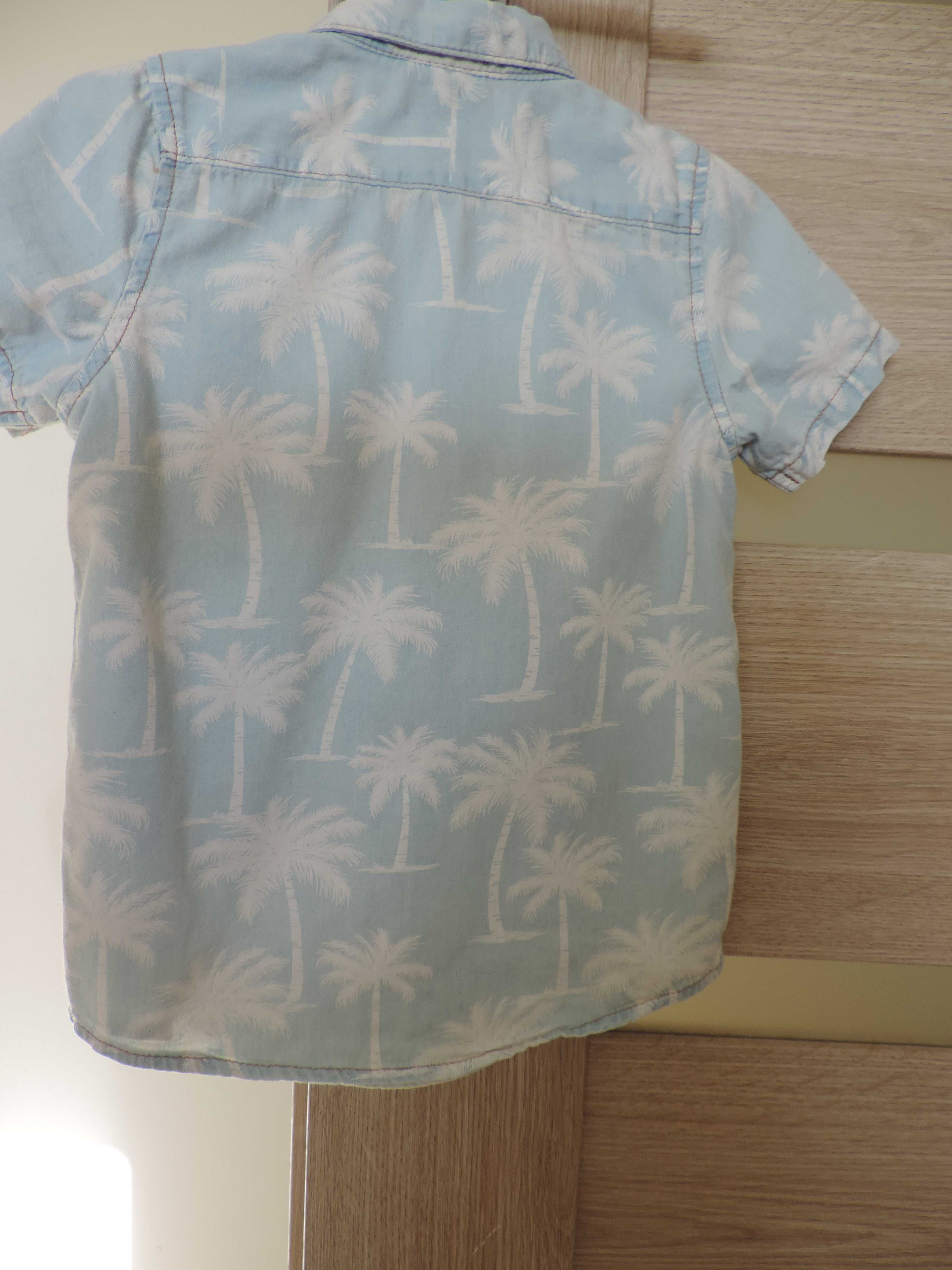 Koszula z palmami z krótkim rękawem